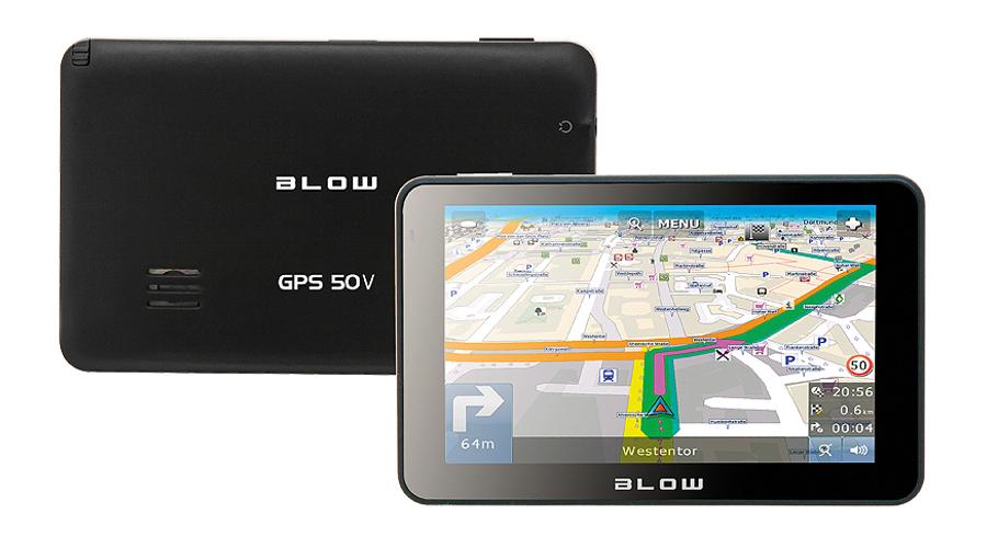 Blow GPS50V Europa 5", 800 x 480, lítium-ion fekete GPS navigáció