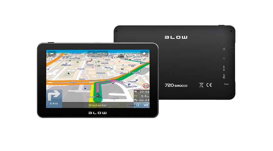 Blow 7" Sirocco 78-205# GPS navigáció (EU Térkép)