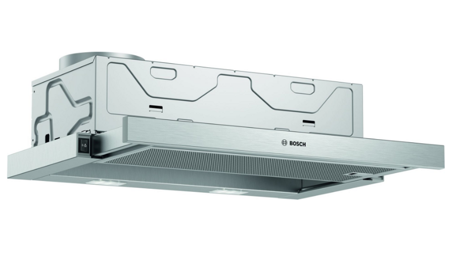 Bosch Serie 2 DFM064W54 páraelszívó Félig beépíthető (kihúzható) Fémes, Ezüst 388 m3/h B