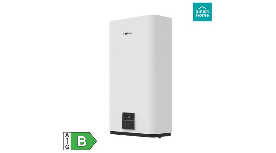 MIDEA D80-20ED6 SMART elektromos vízmelegítő, bojler, 2000 W, 74 liter, applikációval vezérelhető, 2 víztartály, LED kijelző