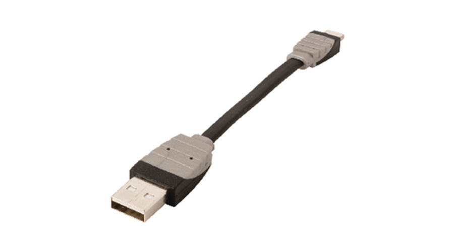 Szinkron és Töltő Kábel Apple Lightning - USB A Dugó 0.10 m Fekete