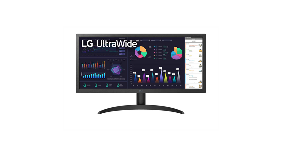 LG IPS monitor 25.7" 26WQ500, 2560x1080, 21:9, 250cd/m2, 5ms, 2xHDMI, HDR10, FreeSync