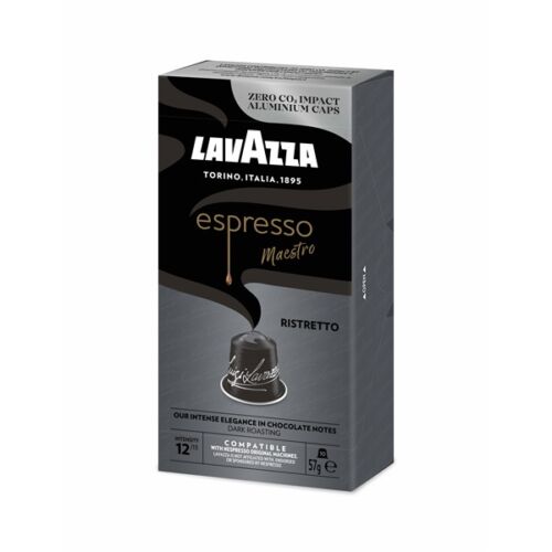 Lavazza Ristretto Nespresso kompatibilis alumínium kapszula csomag 10 db x 5,7g, intenzitás: 12/13