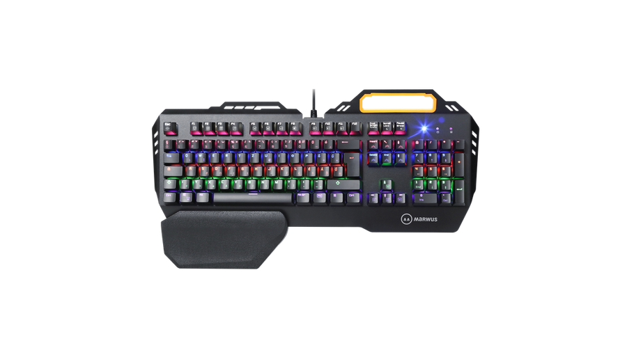 MARWUS GK110 vezetékes, mechanikus gamer HU billentyűzet LED világítással (blue switch)