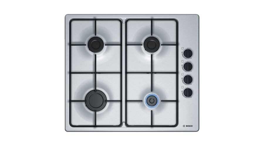 Bosch PBP6B5B80 hob Stainless steel Built-in Gas 4 zone(s)