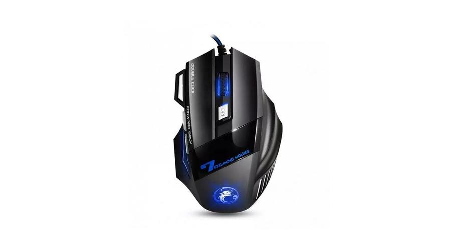IMICE Vezetékes egér optikai, gaming X7, 3200dpi, USB, Fekete