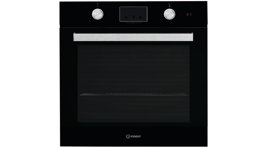 Indesit IFW 65Y0 J BL oven 66 L A Black, Stainless steel